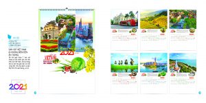 Mẫu lịch lò xo 7 tờ 2021