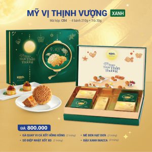 MỸ VỊ THỊNH VƯỢNG (Đỏ) 4 Bánh 210G + Trà 30G