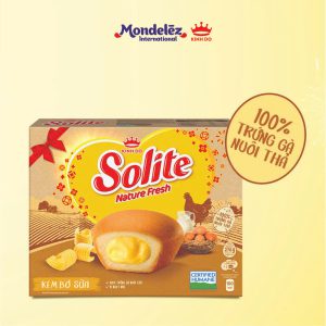 BÁNH BÔNG LAN TRÒN SOLITE 276G (KEM VỊ BƠ SỮA) - TẾT 2025
