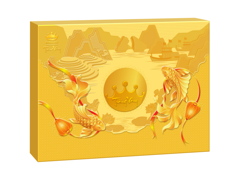 TRĂNG VÀNG HỒNG NGỌC AN PHÚ ( VÀNG) 4 HỘP GIẤY 4 BÁNH X 160G