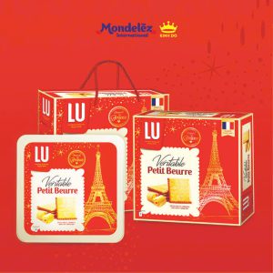 BÁNH QUY LU VERITABLE PETIT BEURRE 600GR ( HỘP THIẾC) TẾT 2025