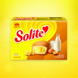 SOLITE BÁNH BÔNG LAN TRÒN KEM VỊ BƠ SỮA 288G