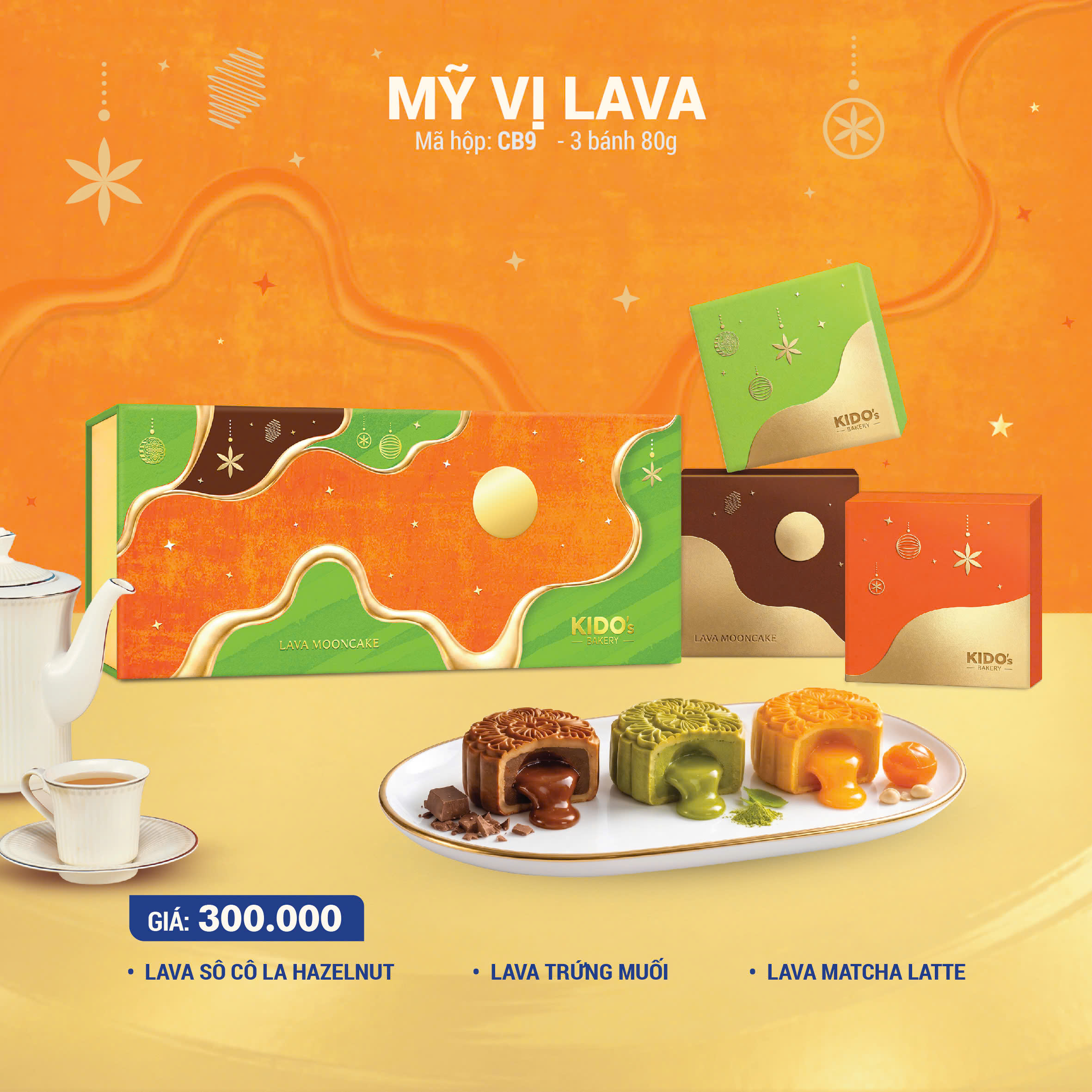 MỸ VỊ LAVA 3 BÁNH 80G MỸ VỊ LAVA 3 BÁNH 80G
