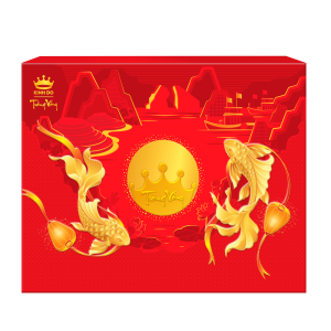 Trăng Vàng Hồng Ngọc An Thịnh ( Đỏ) - Hộp giấy 4 bánh x 160g